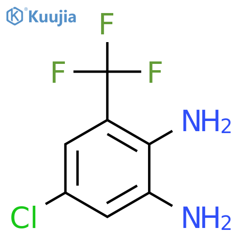 5-Chloro-3-(trifluoromethyl)benzene-1,2-diamine structure