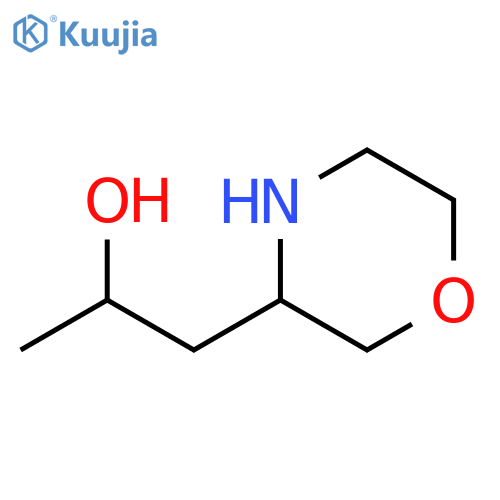1-(morpholin-3-yl)propan-2-ol structure