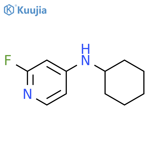 N-Cyclohexyl-2-fluoropyridin-4-amine structure