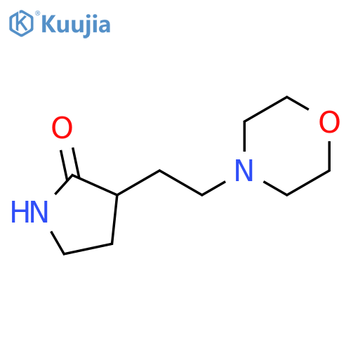 3-(2-morpholinoethyl)pyrrolidin-2-one structure