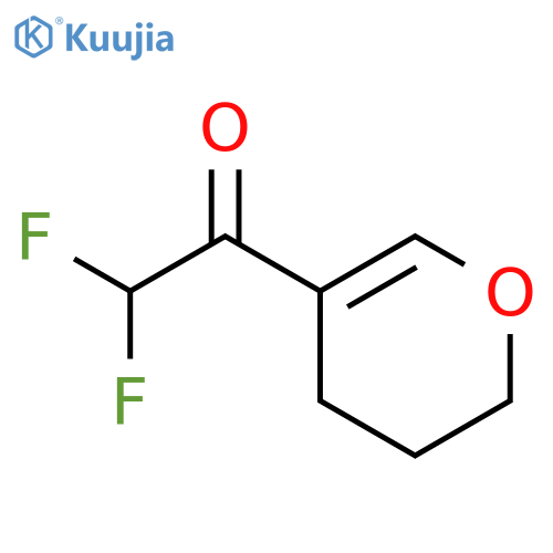 1-(3,4-dihydro-2H-pyran-5-yl)-2,2-difluoroethan-1-one structure