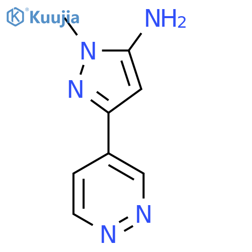 1-Methyl-3-(pyridazin-4-yl)-1H-pyrazol-5-amine structure