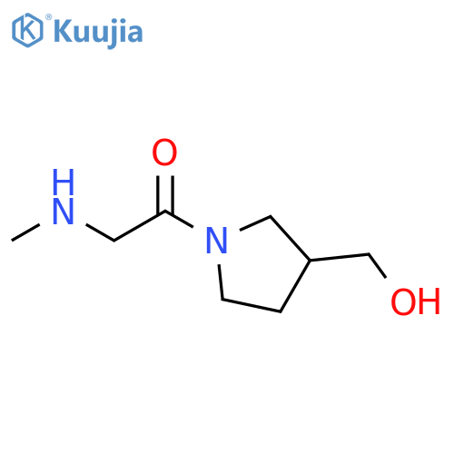 1-[3-(hydroxymethyl)pyrrolidin-1-yl]-2-(methylamino)ethan-1-one structure
