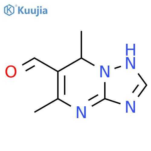 5,7-dimethyl-4H,7H-[1,2,4]triazolo[1,5-a]pyrimidine-6-carbaldehyde structure