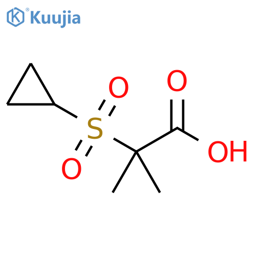 2-(cyclopropanesulfonyl)-2-methylpropanoic acid structure