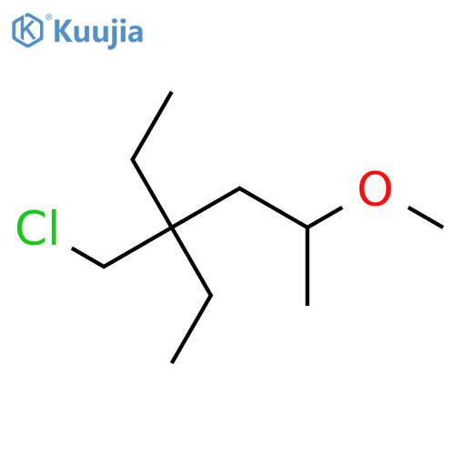 4-(Chloromethyl)-4-ethyl-2-methoxyhexane structure