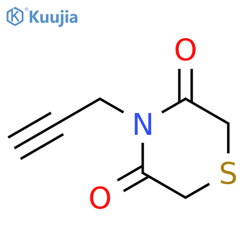 4-(prop-2-yn-1-yl)thiomorpholine-3,5-dione structure