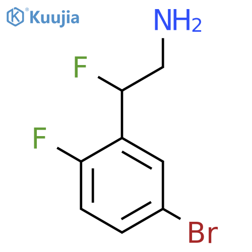 2-(5-bromo-2-fluorophenyl)-2-fluoroethan-1-amine structure