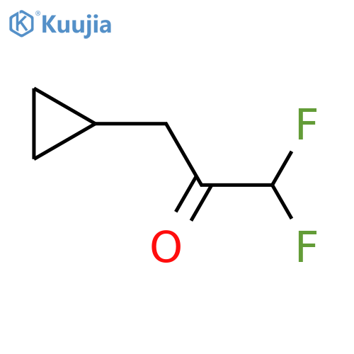 3-cyclopropyl-1,1-difluoropropan-2-one structure