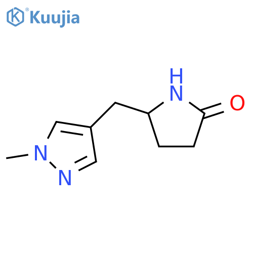 5-(1-methyl-1H-pyrazol-4-yl)methylpyrrolidin-2-one structure