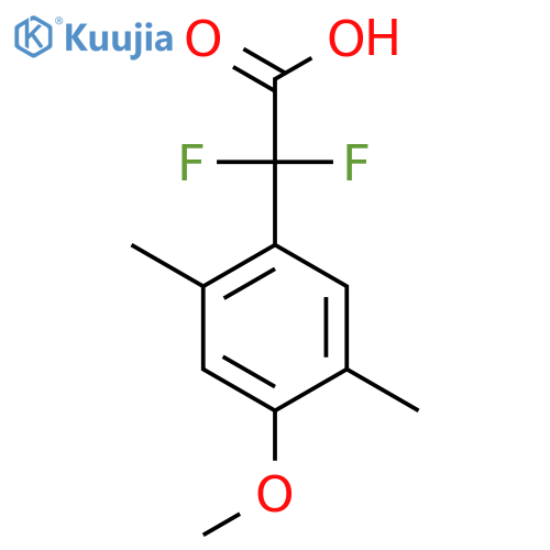 2,2-Difluoro-2-(4-methoxy-2,5-dimethylphenyl)acetic acid structure