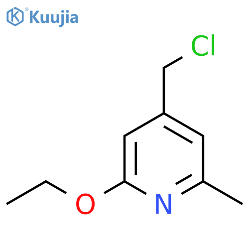 4-(Chloromethyl)-2-ethoxy-6-methylpyridine structure