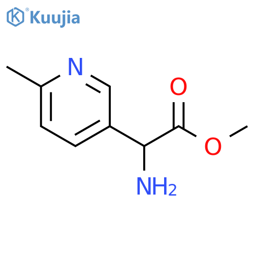 methyl 2-amino-2-(6-methylpyridin-3-yl)acetate structure