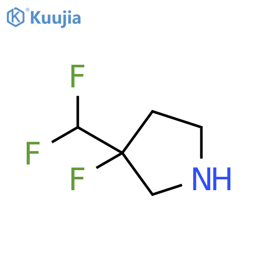 3-(difluoromethyl)-3-fluoropyrrolidine structure