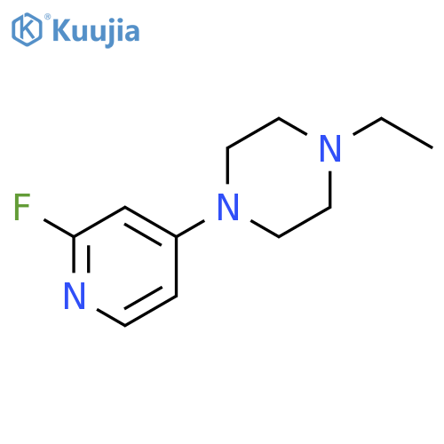 1-ethyl-4-(2-fluoropyridin-4-yl)piperazine structure