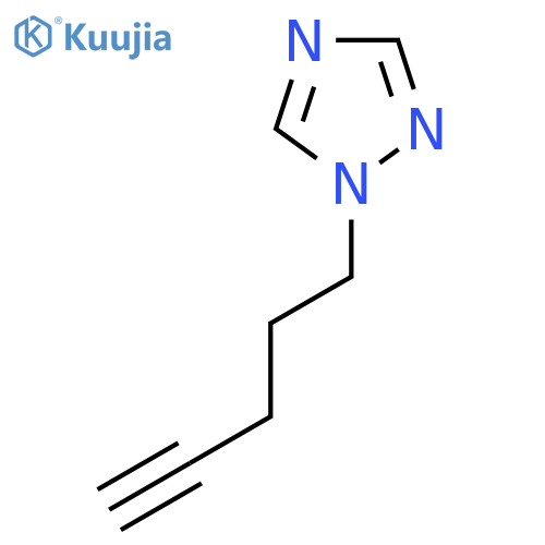 1-(pent-4-yn-1-yl)-1H-1,2,4-triazole structure