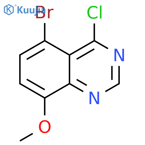 5-bromo-4-chloro-8-methoxy-quinazoline structure