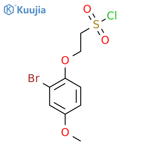 2-(2-bromo-4-methoxyphenoxy)ethane-1-sulfonyl chloride structure