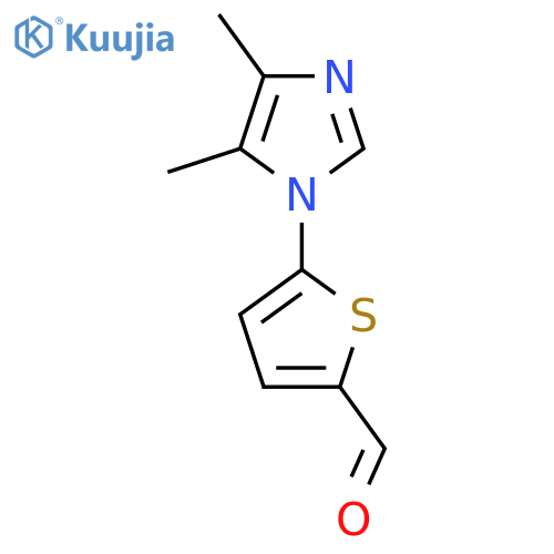 5-(4,5-Dimethyl-1h-imidazol-1-yl)thiophene-2-carbaldehyde structure