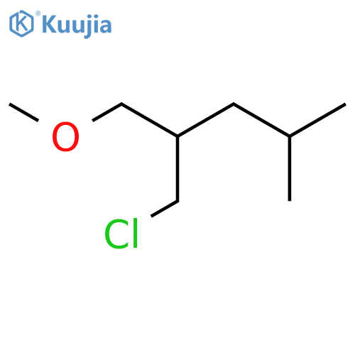 2-(Chloromethyl)-1-methoxy-4-methylpentane structure