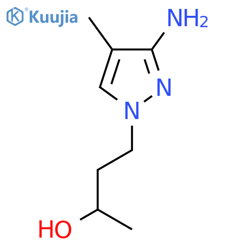 4-(3-Amino-4-methyl-1h-pyrazol-1-yl)butan-2-ol structure