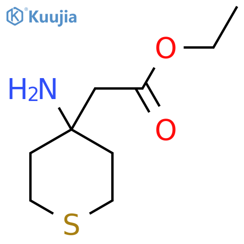 ethyl 2-(4-aminothian-4-yl)acetate structure