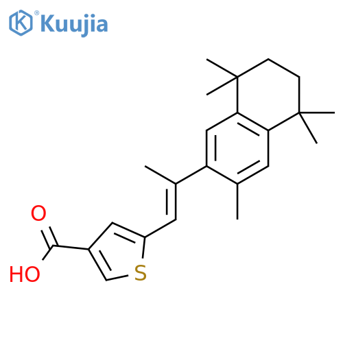 3-Thiophenecarboxylicacid,5-[(1E)-2-(5,6,7,8-tetrahydro-3,5,5,8,8-pentamethyl-2-naphthalenyl)-1-propen-1-yl]- structure