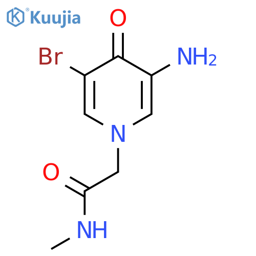 2-(3-Amino-5-bromo-4-oxo-1,4-dihydropyridin-1-yl)-n-methylacetamide structure
