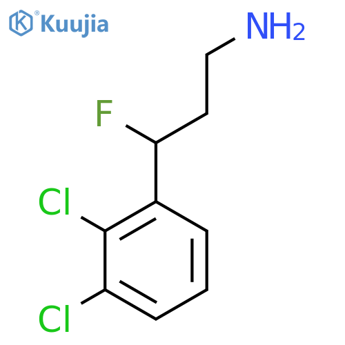 3-(2,3-dichlorophenyl)-3-fluoropropan-1-amine structure
