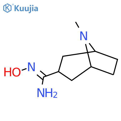N'-hydroxy-8-methyl-8-azabicyclo3.2.1octane-3-carboximidamide structure
