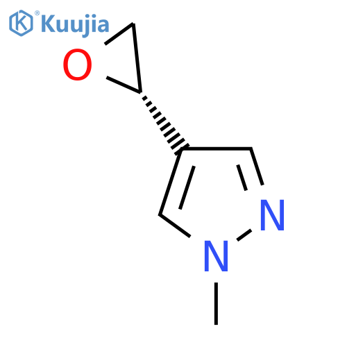 1-methyl-4-(2S)-oxiran-2-yl-1H-pyrazole structure