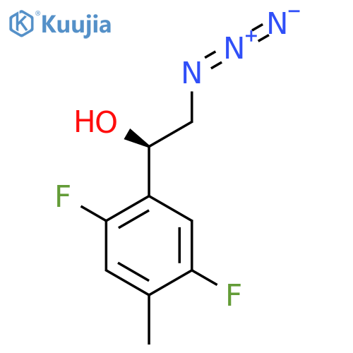 (1R)-2-azido-1-(2,5-difluoro-4-methylphenyl)ethan-1-ol structure