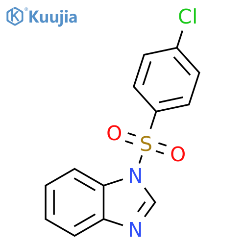 1-(4-chlorobenzenesulfonyl)-1H-1,3-benzodiazole structure