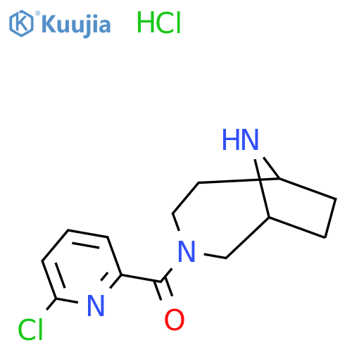 3-(6-Chloropyridine-2-carbonyl)-3,9-diazabicyclo[4.2.1]nonane hydrochloride structure