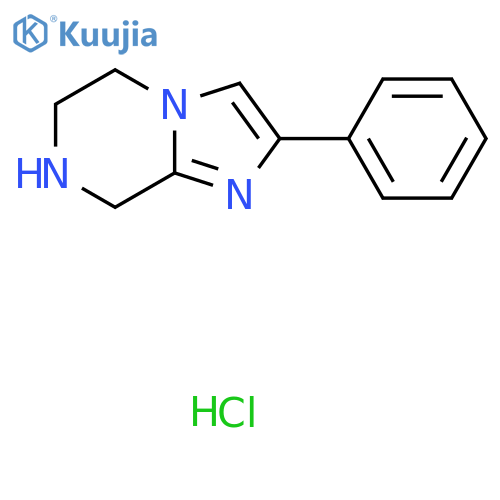2-Phenyl-5,6,7,8-tetrahydroimidazo[1,2-a]pyrazine hydrochloride structure