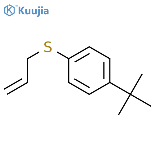 1-tert-butyl-4-prop-2-enylsulfanylbenzene structure