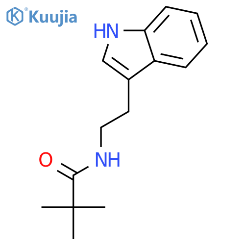 Propanamide, N-[2-(1H-indol-3-yl)ethyl]-2,2-dimethyl- structure