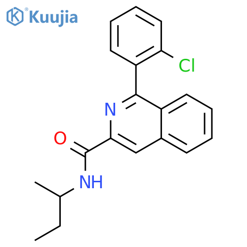 3-Isoquinolinecarboxamide,1-(2-chlorophenyl)-N-[(1R)-1-methylpropyl]- structure