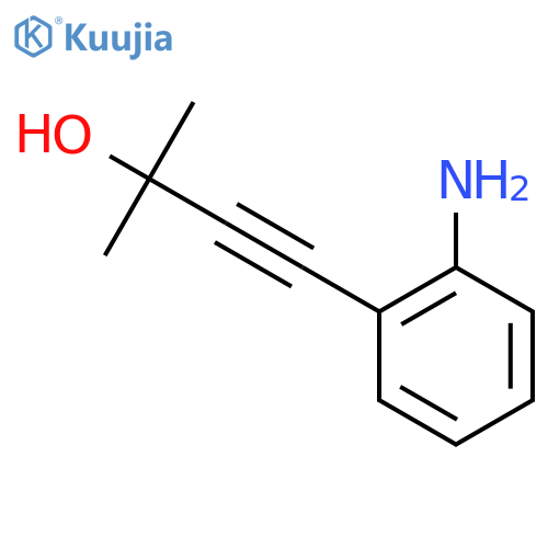 4-(2-Aminophenyl)-2-methylbut-3-yn-2-ol structure