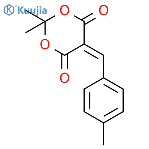 2,2-Dimethyl-5-(4-methylbenzylidene)-1,3-dioxane-4,6-dione structure