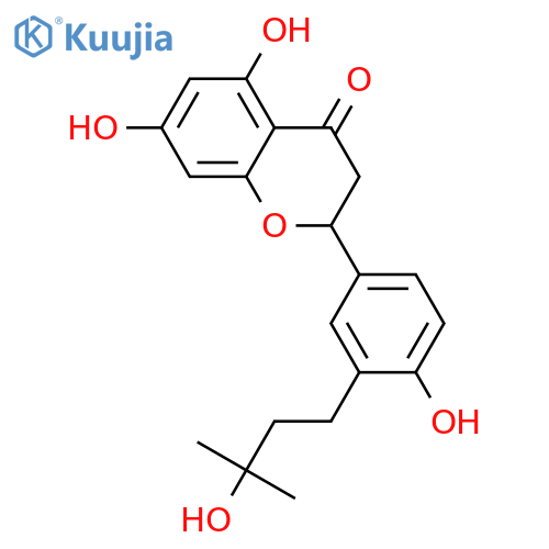 4',5,7-Trihydroxy-3'-prenylflavanone; (S)-form, 2'',3''-Dihydro, 3''-hydroxy structure
