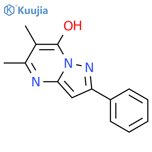 5,6-Dimethyl-7-hydroxy-2-phenylpyrazolo[1,5-a]pyrimidine structure