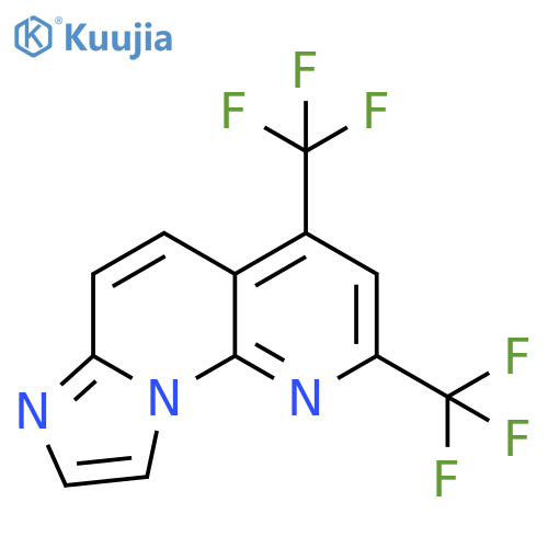 Imidazo[1,2-a][1,8]naphthyridine, 2,4-bis(trifluoromethyl)- structure