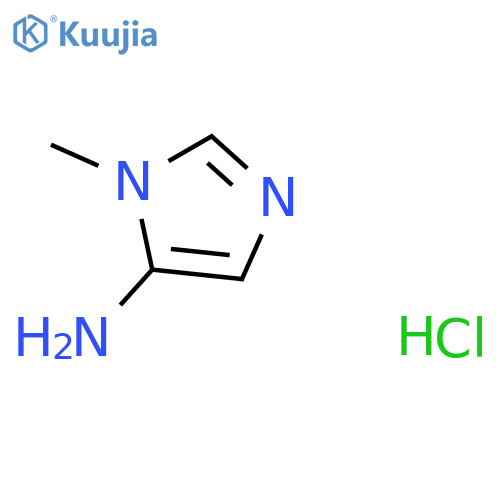 1-Methyl-1H-imidazol-5-amine hydrochloride structure