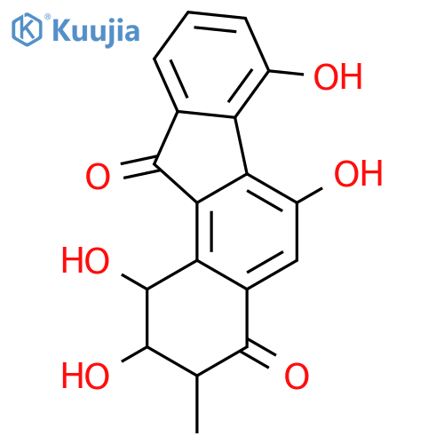 1H-Benzo[a]fluorene-4,11-dione,2,3-dihydro-1,2,6,7-tetrahydroxy-3-methyl- (9CI) structure