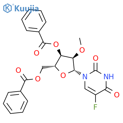 3’,5’-Di-O-benzoyl-5-fluoro-2’-O-methyluridine structure