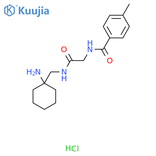N-(1-aminocyclohexyl)methyl-2-(4-methylphenyl)formamidoacetamide hydrochloride structure