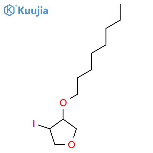 3-iodo-4-(octyloxy)oxolane structure