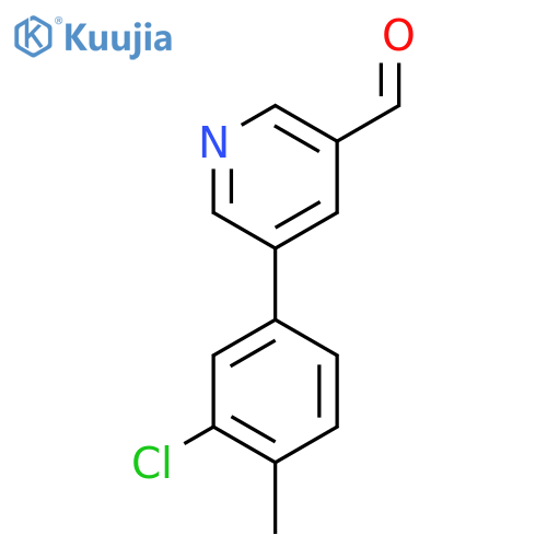 5-(3-Chloro-4-methylphenyl)pyridine-3-carbaldehyde structure