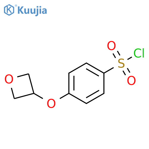 4-(OXETAN-3-YLOXY)BENZENESULFONYL CHLORIDE structure